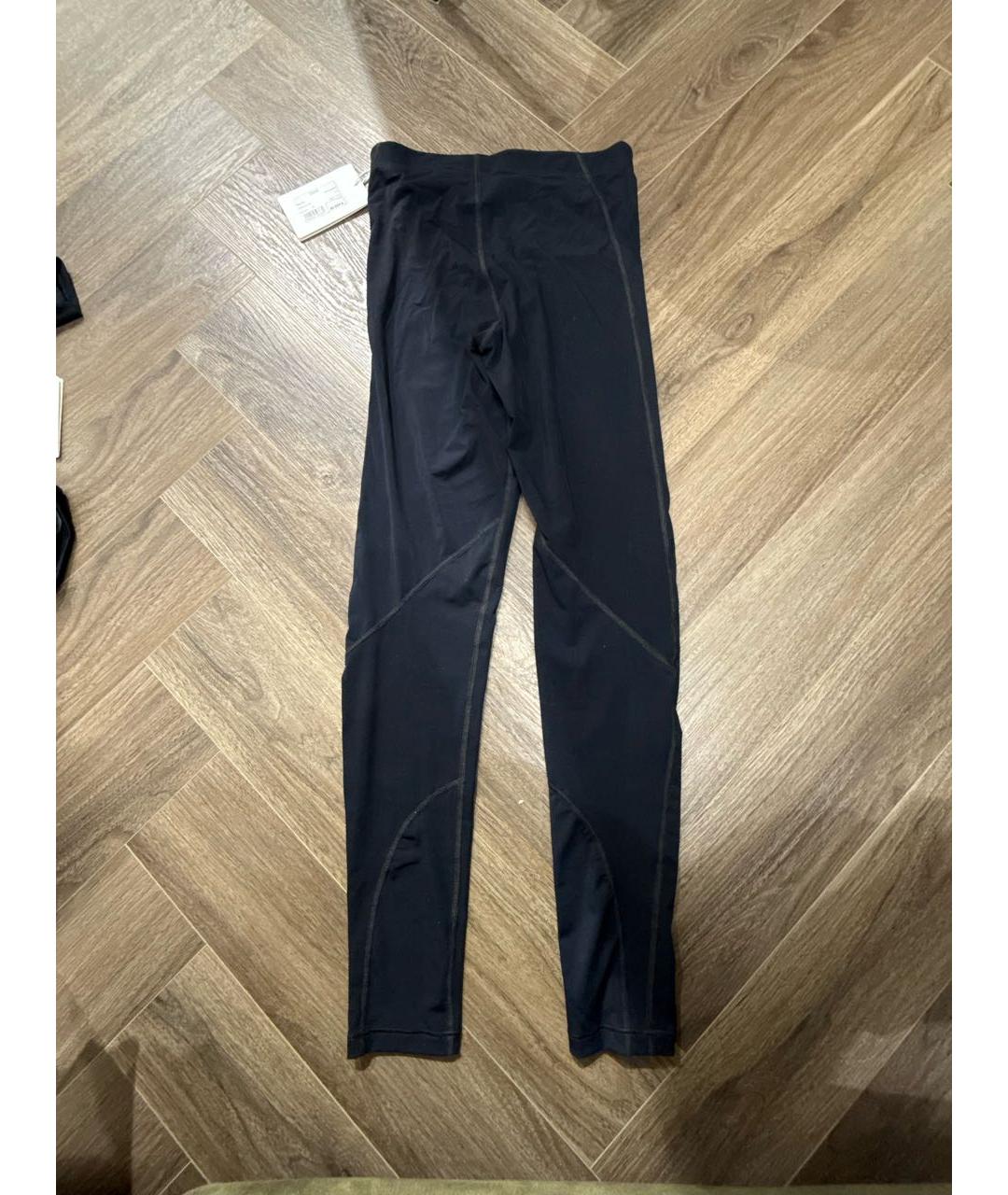 JIL SANDER Черные полиамидовые леггинсы и велосипедки, фото 2