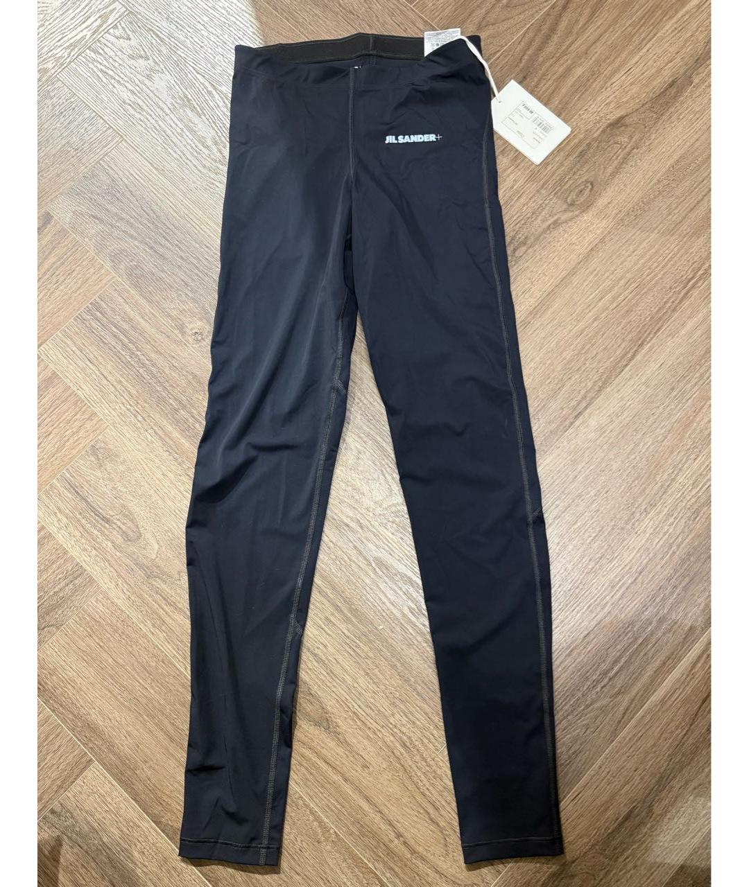 JIL SANDER Черные полиамидовые леггинсы и велосипедки, фото 6