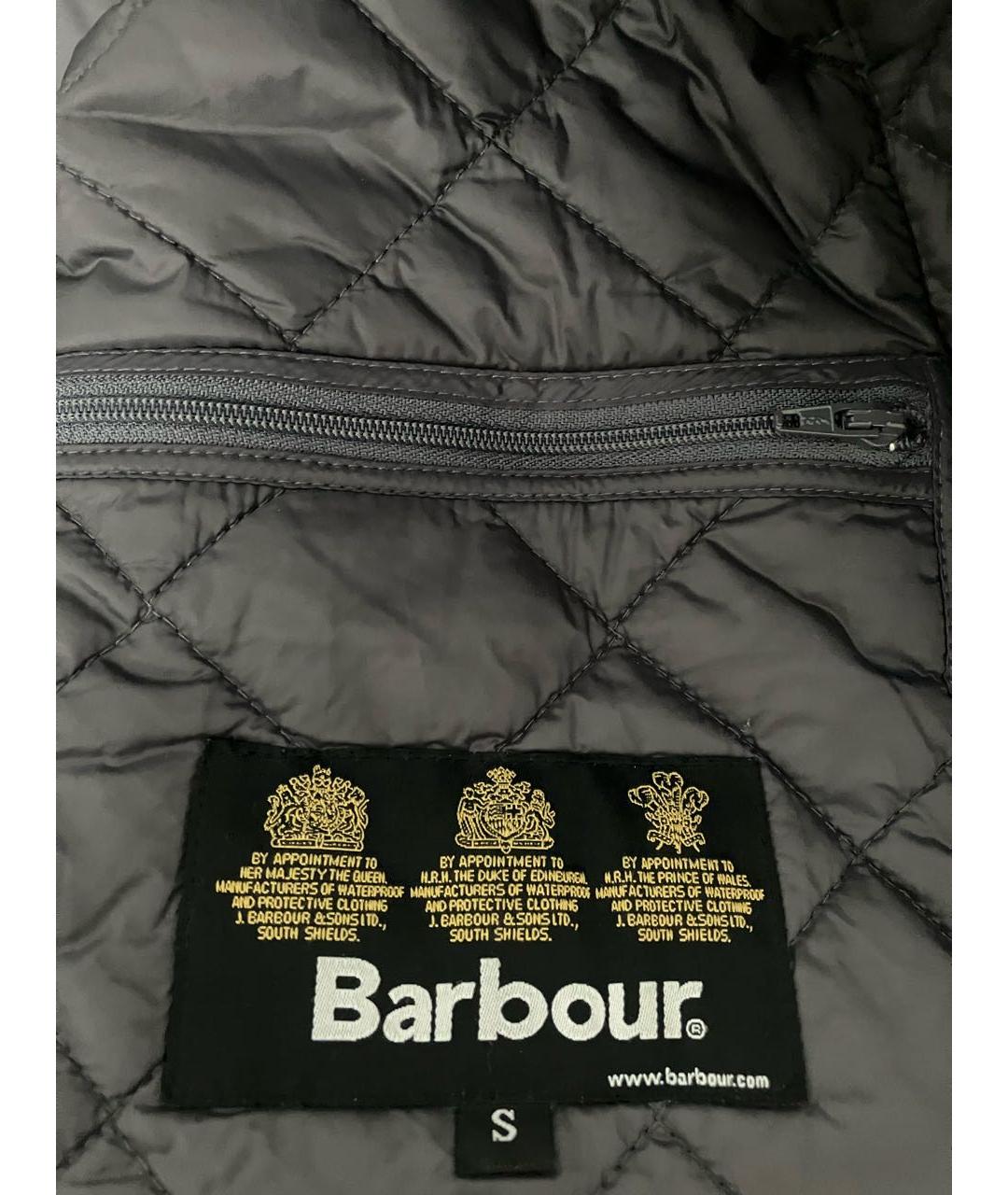 BARBOUR Антрацитовая полиамидовая куртка, фото 3