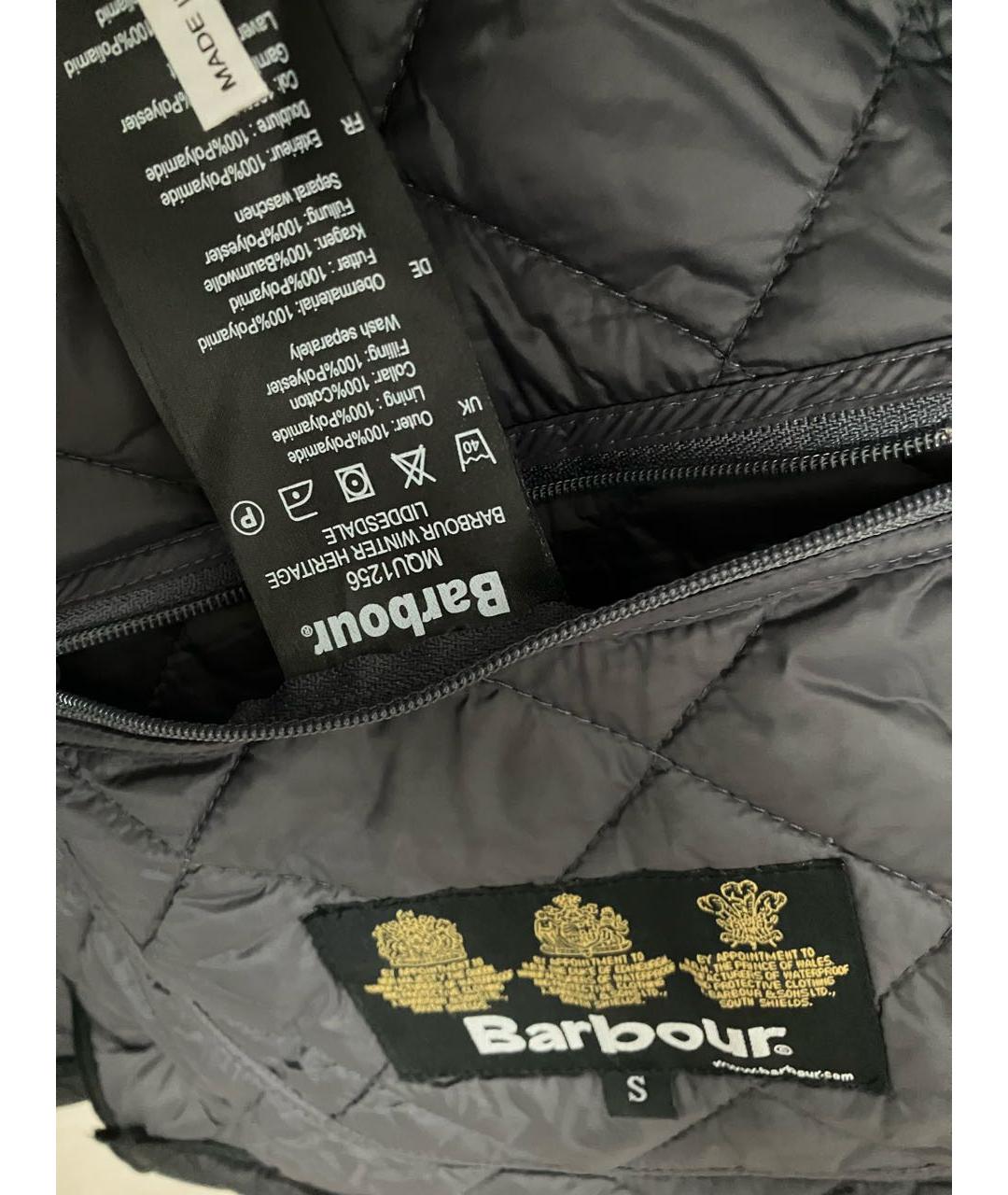 BARBOUR Антрацитовая полиамидовая куртка, фото 7