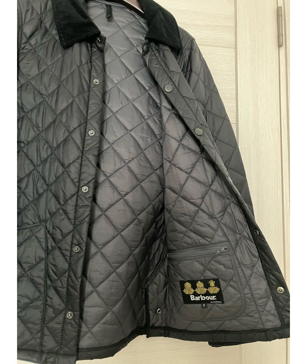 BARBOUR Антрацитовая полиамидовая куртка, фото 8