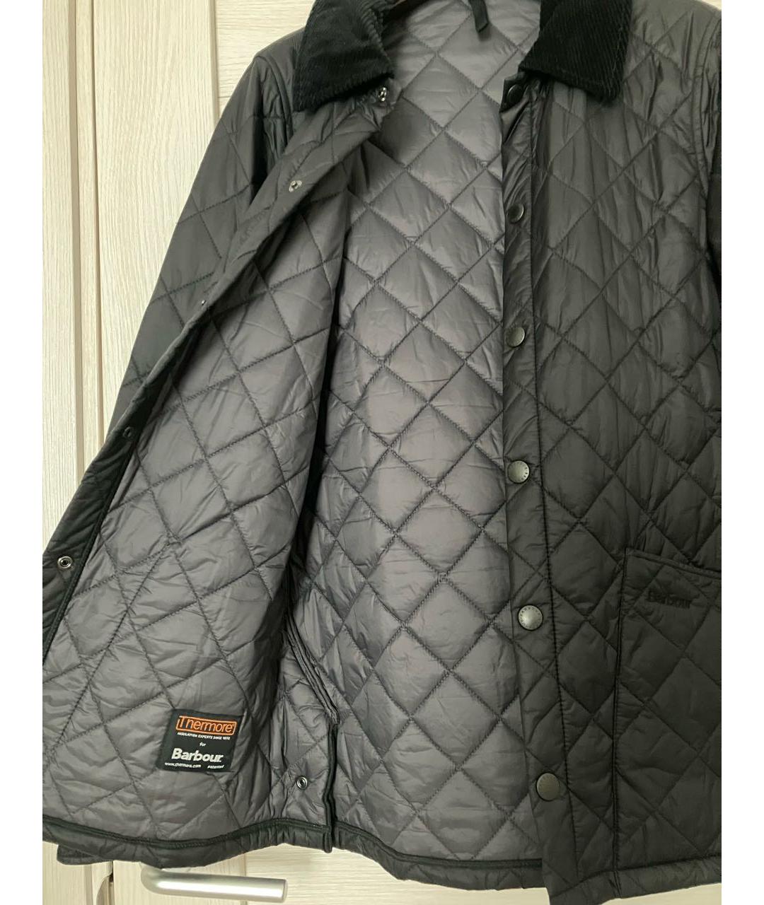 BARBOUR Антрацитовая полиамидовая куртка, фото 4