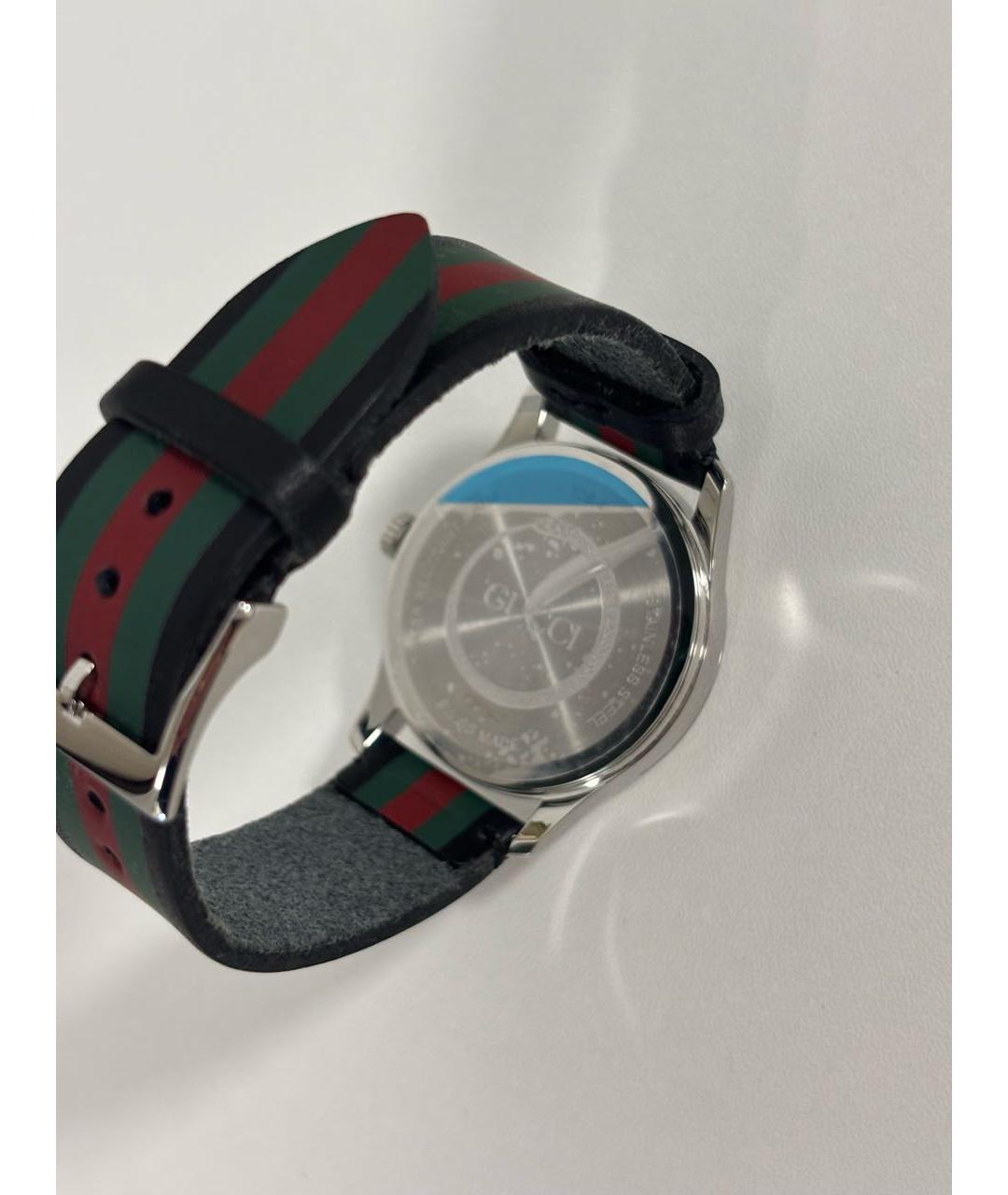 GUCCI Черные стальные часы, фото 8