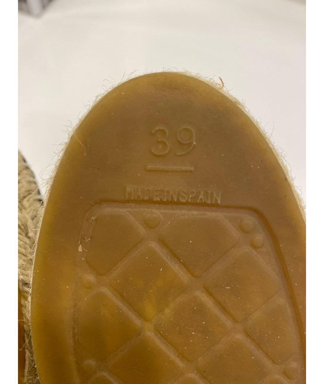 CHANEL Бежевые кожаные эспадрильи, фото 5