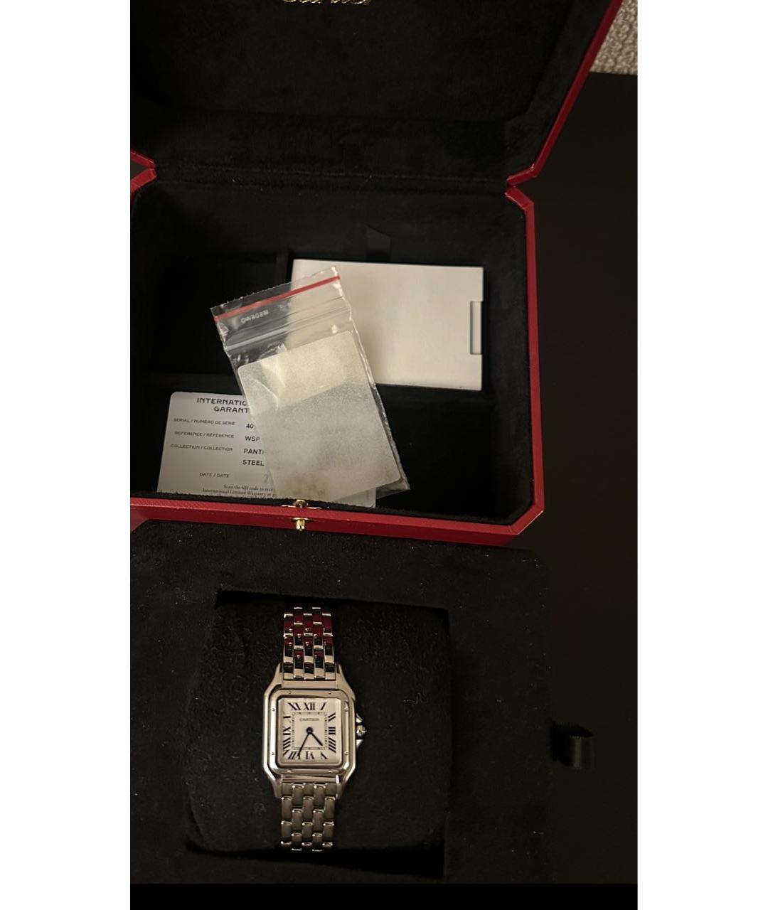 CARTIER Серебряные часы из белого золота, фото 5