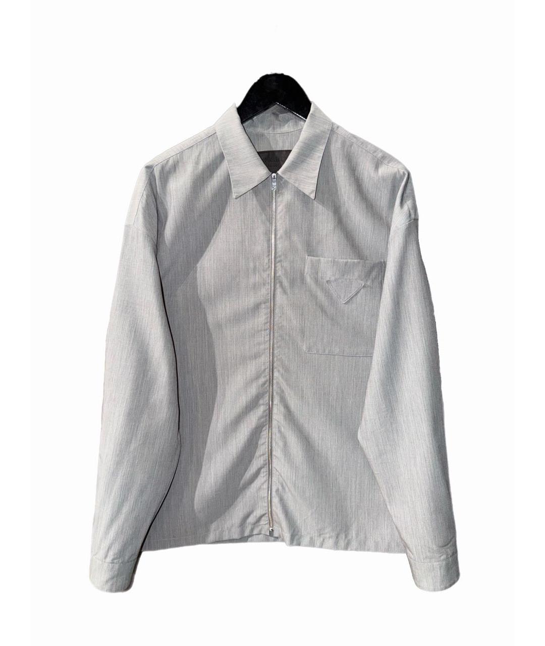PRADA Серая кэжуал рубашка, фото 6
