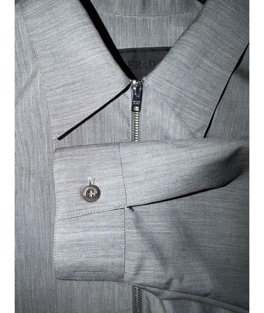 PRADA Серая кэжуал рубашка, фото 4