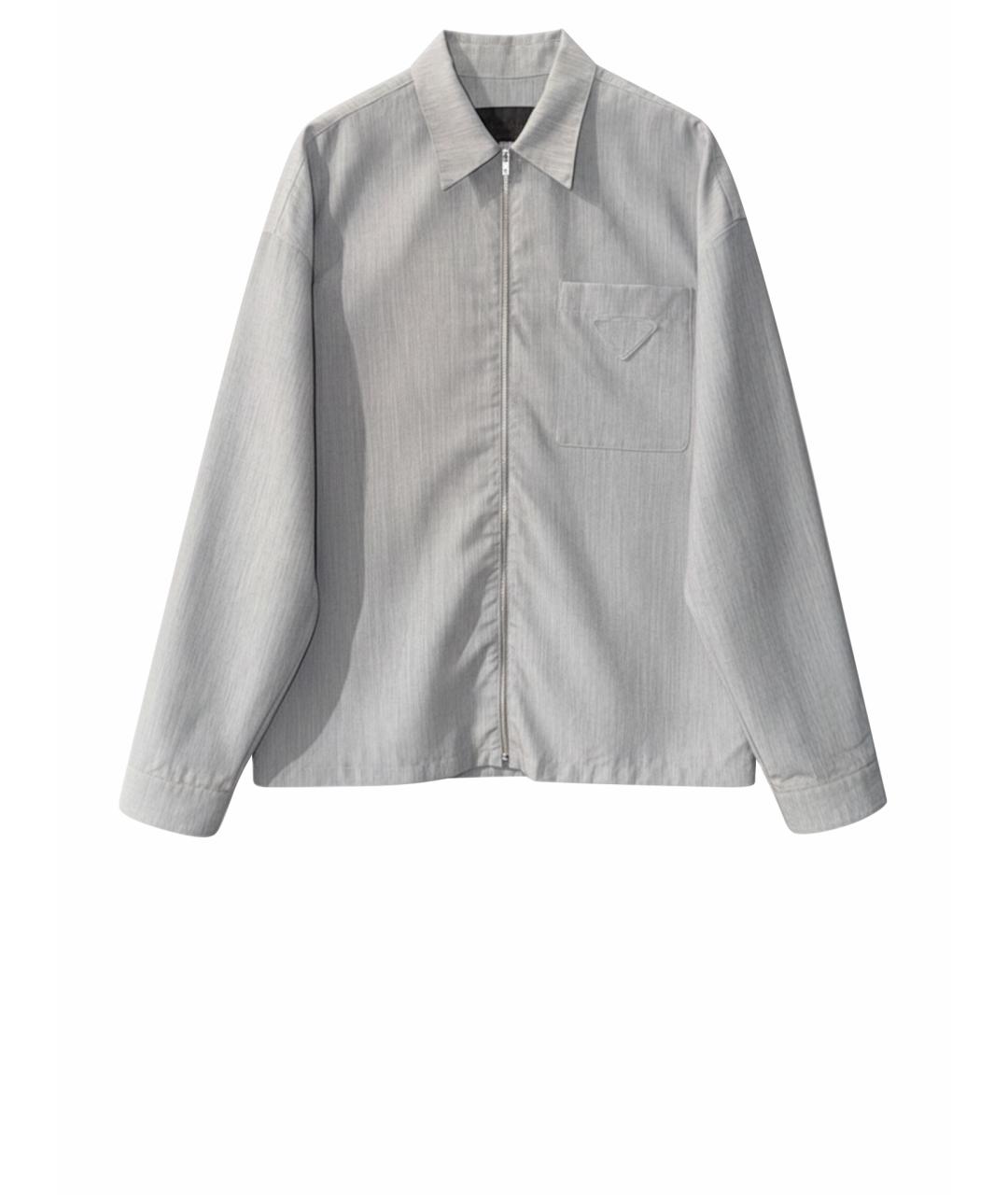 PRADA Серая кэжуал рубашка, фото 1