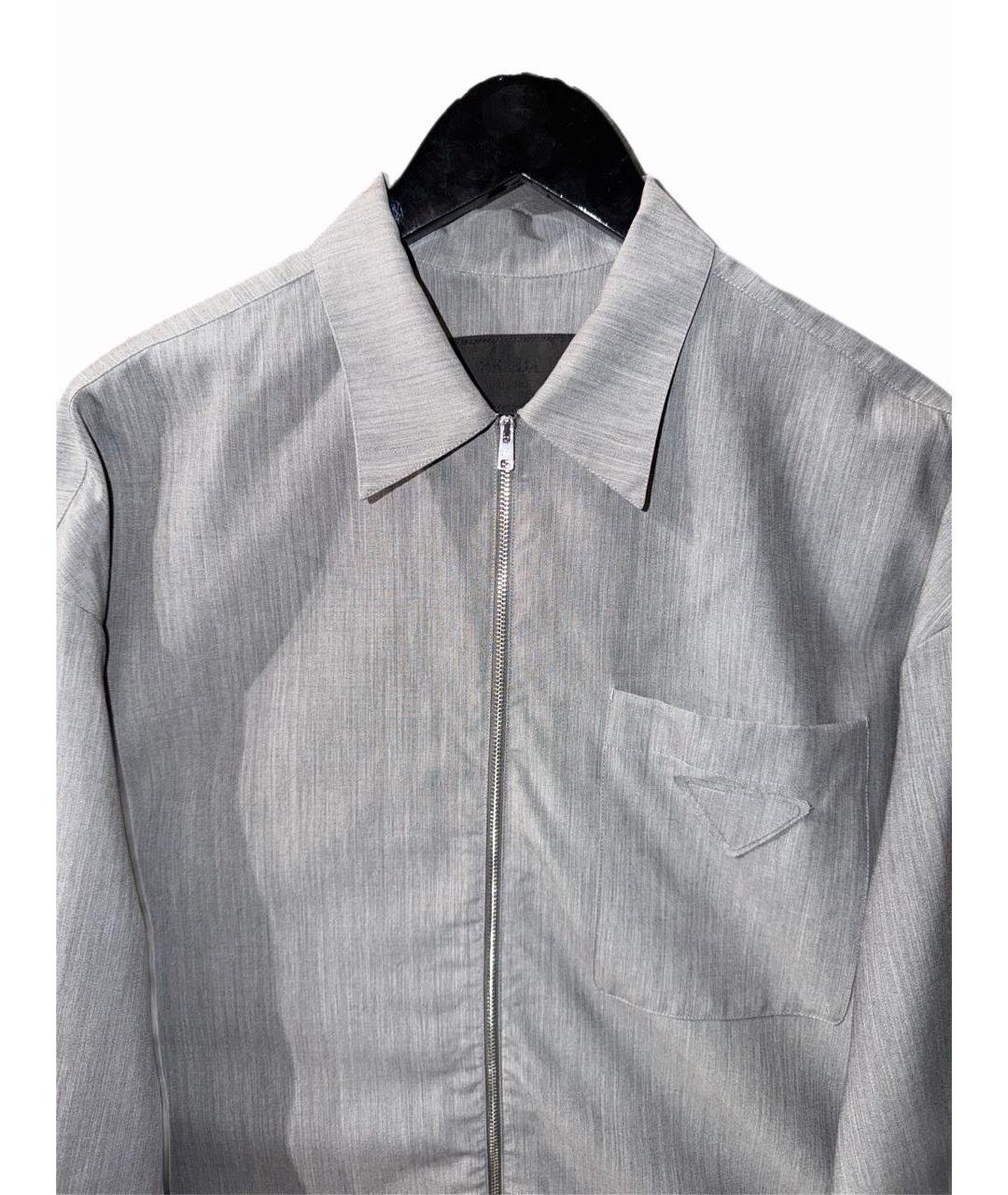 PRADA Серая кэжуал рубашка, фото 3