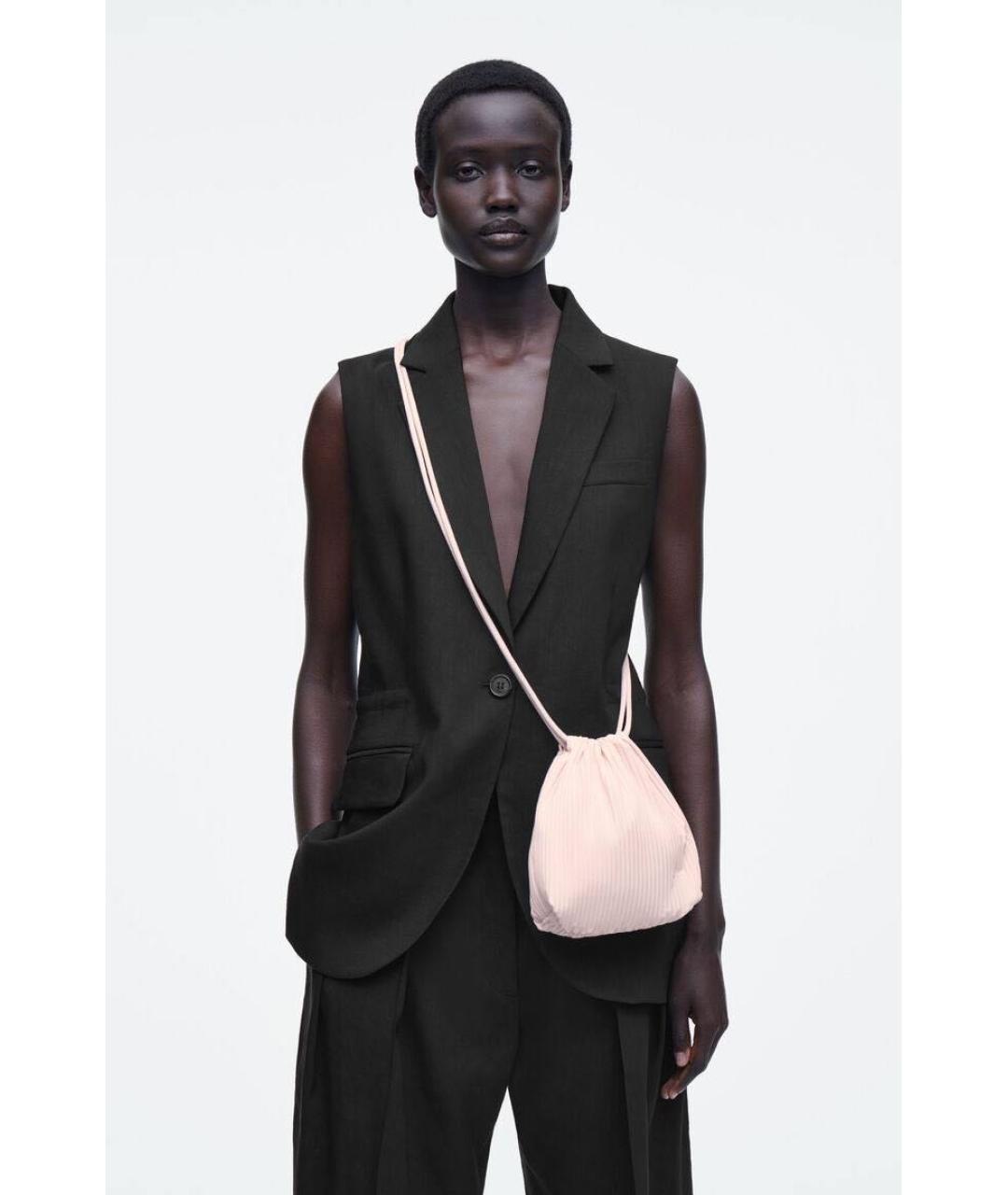 COS Розовая тканевая сумка через плечо, фото 3