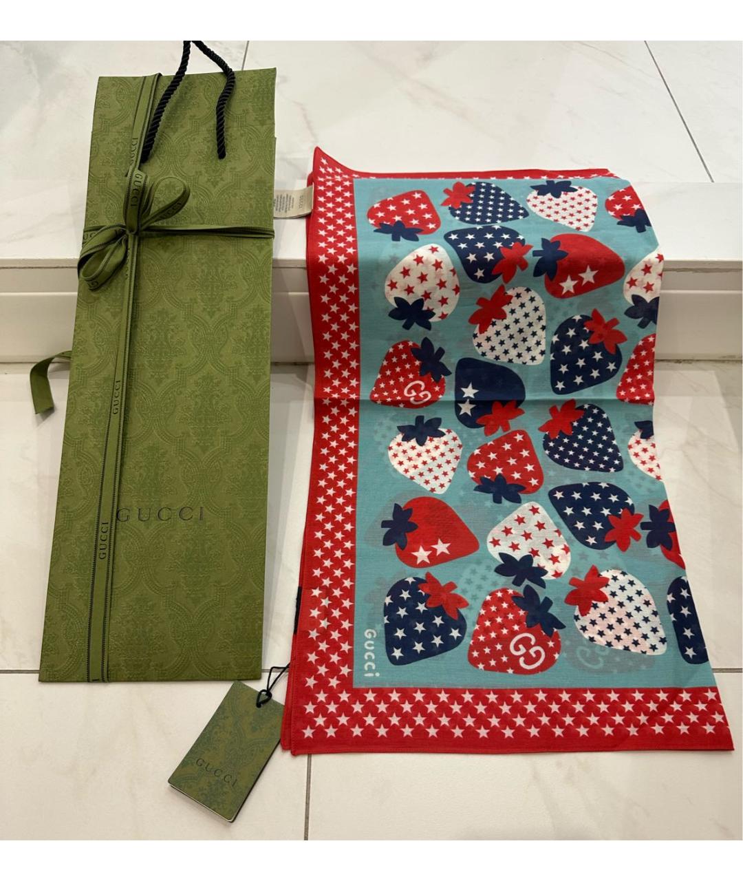 GUCCI Мульти хлопковый платок, фото 2
