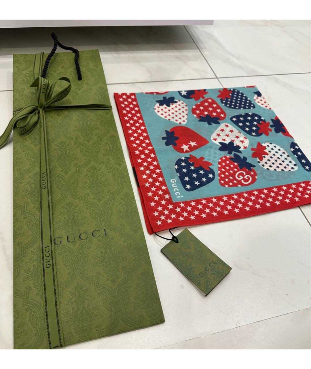 GUCCI Мульти хлопковый платок, фото 3