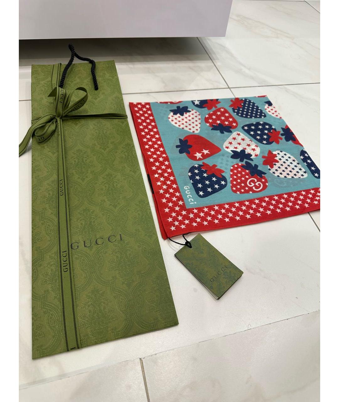 GUCCI Мульти хлопковый платок, фото 6