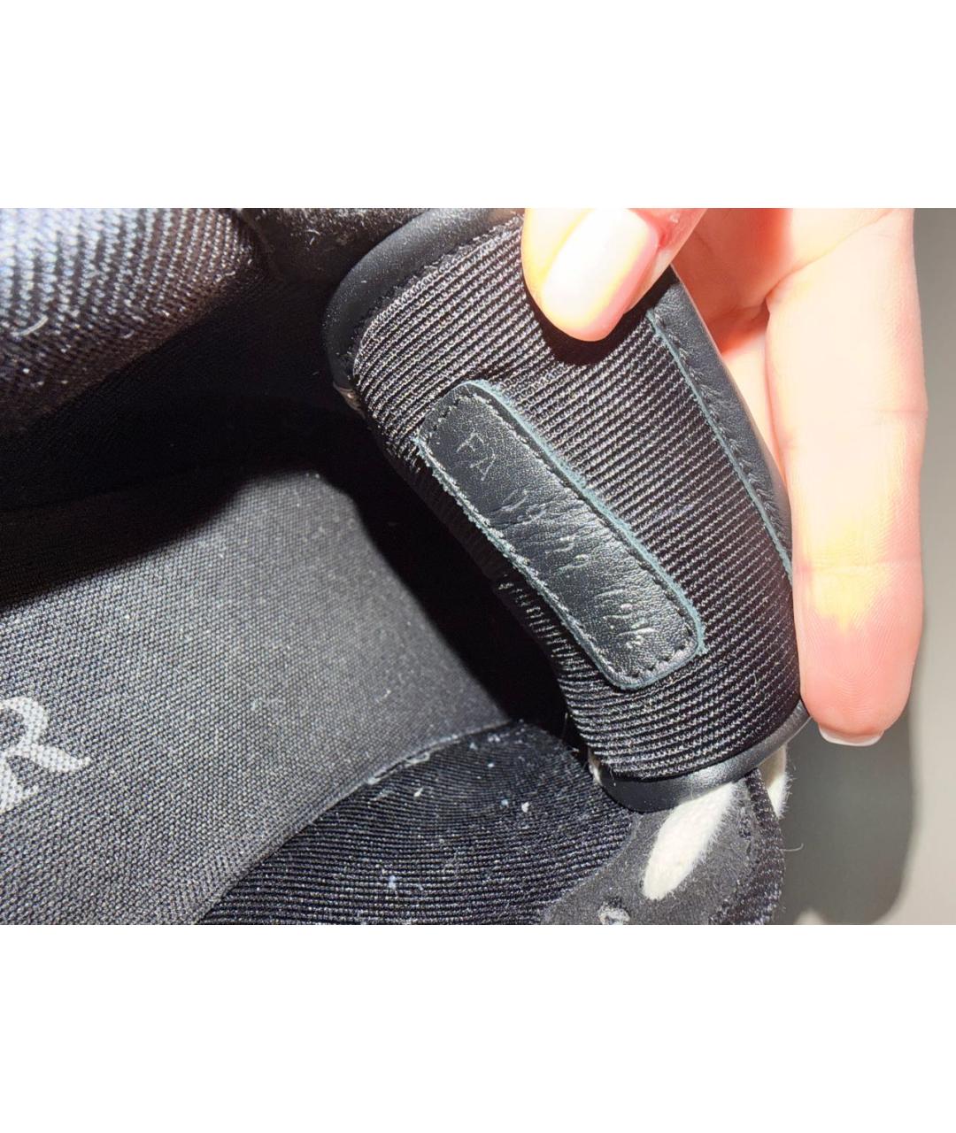 CHRISTIAN DIOR Черные кожаные низкие кроссовки / кеды, фото 6