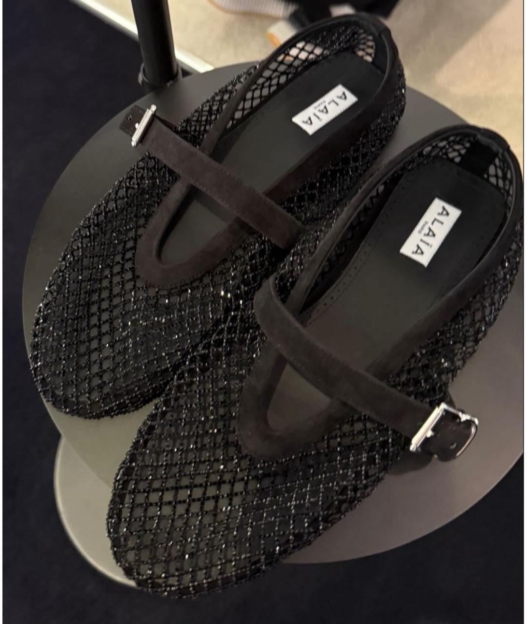 ALAIA Черные замшевые балетки, фото 2