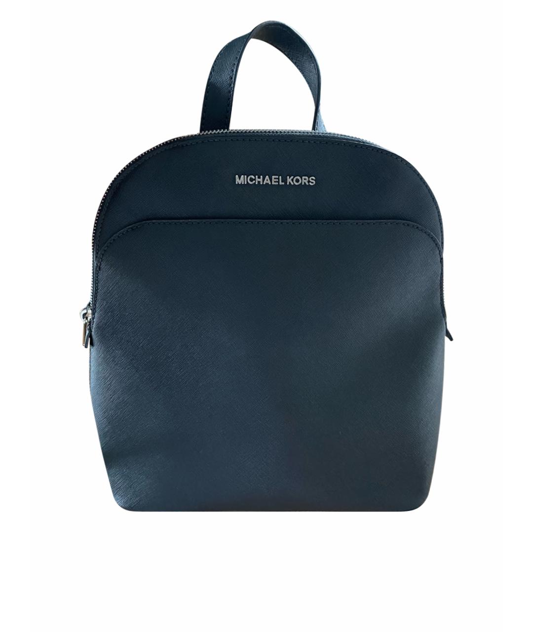 MICHAEL KORS Черный кожаный рюкзак, фото 1