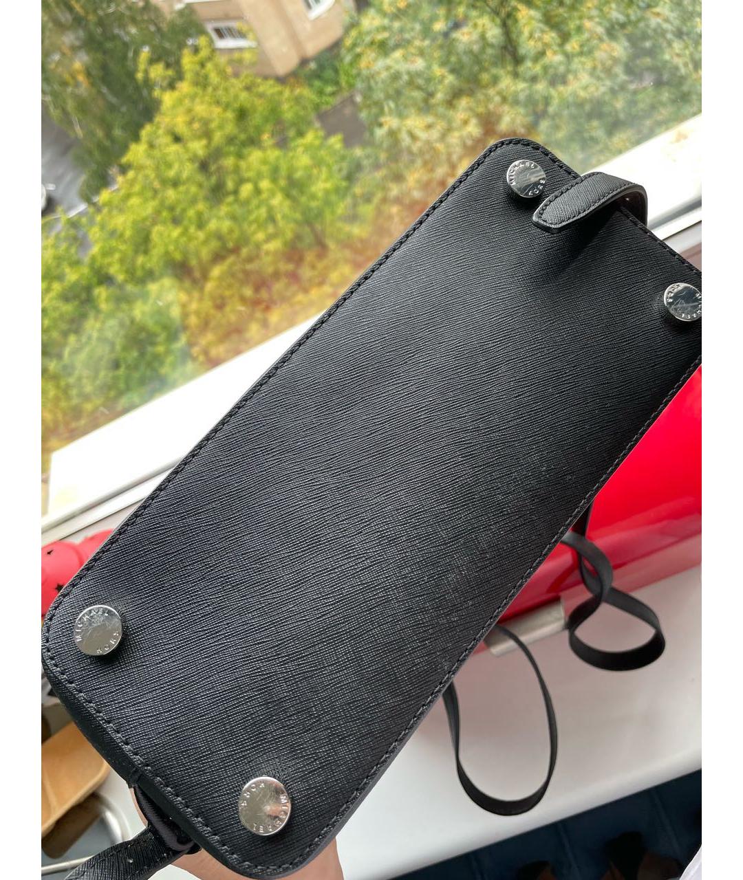 MICHAEL KORS Черный кожаный рюкзак, фото 7