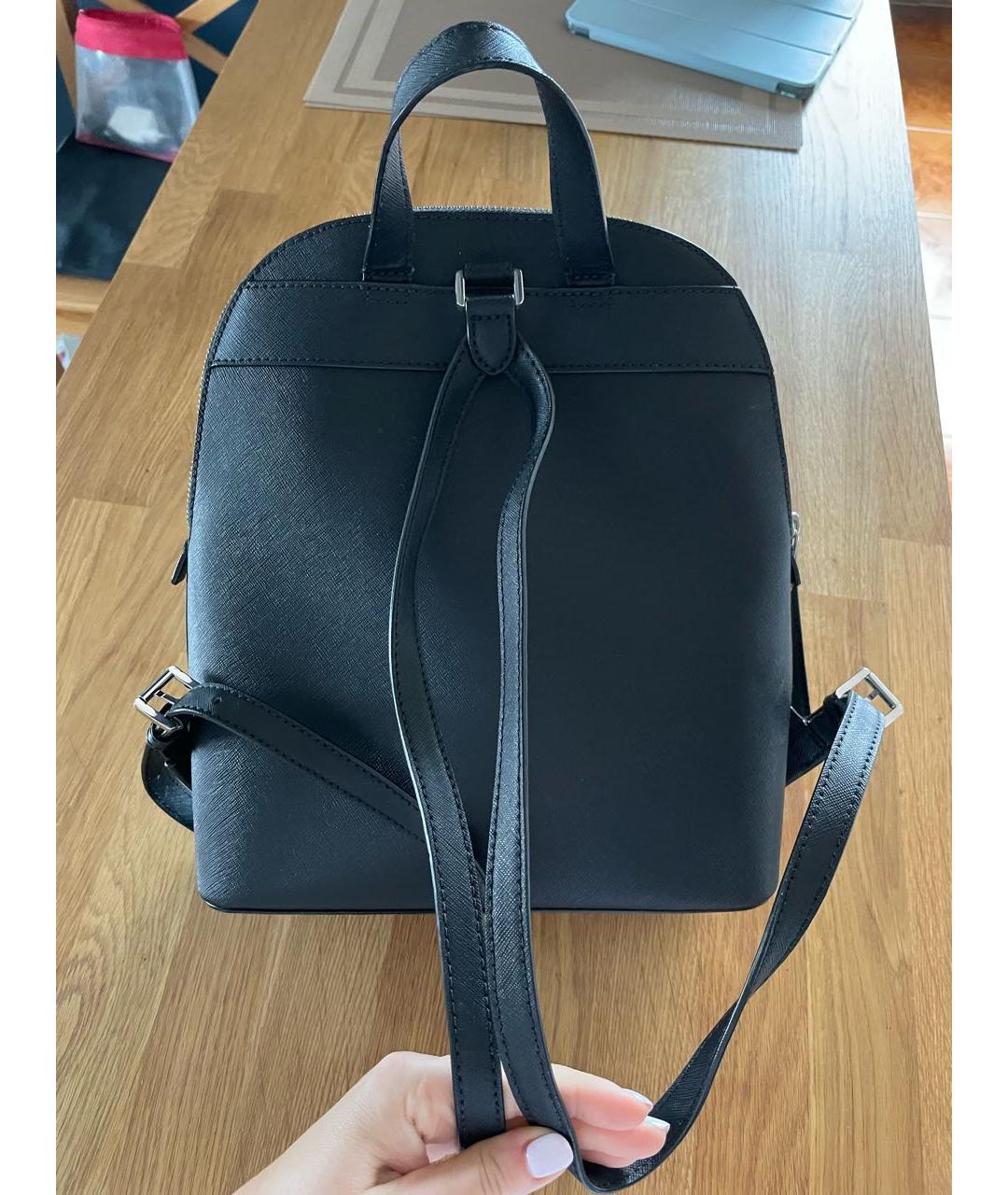 MICHAEL KORS Черный кожаный рюкзак, фото 3