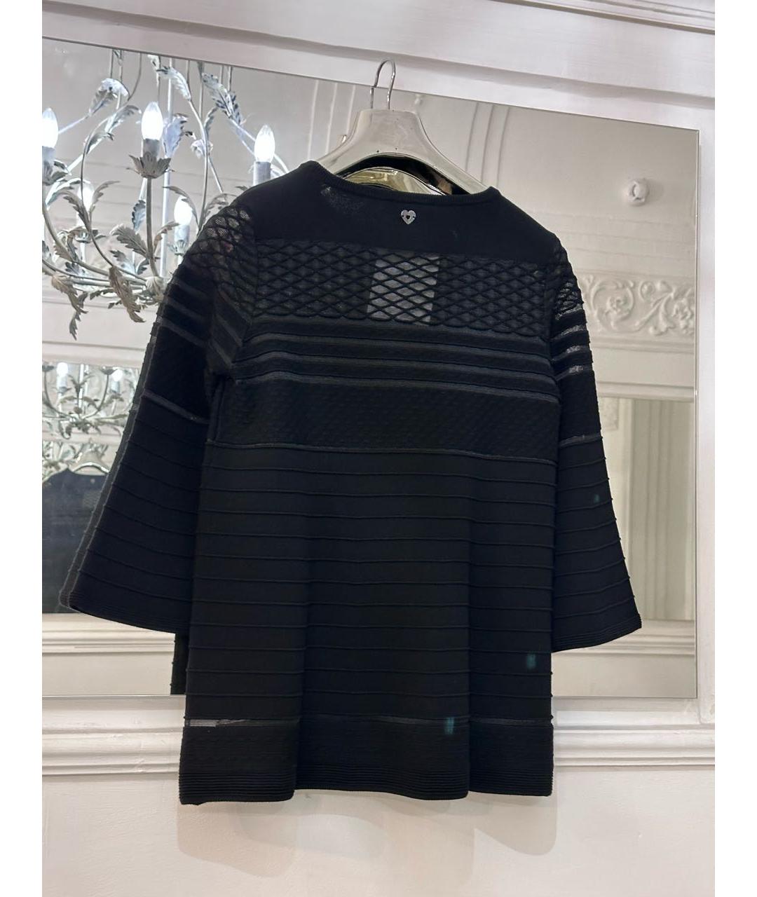 TWIN-SET Черный вискозный джемпер / свитер, фото 2