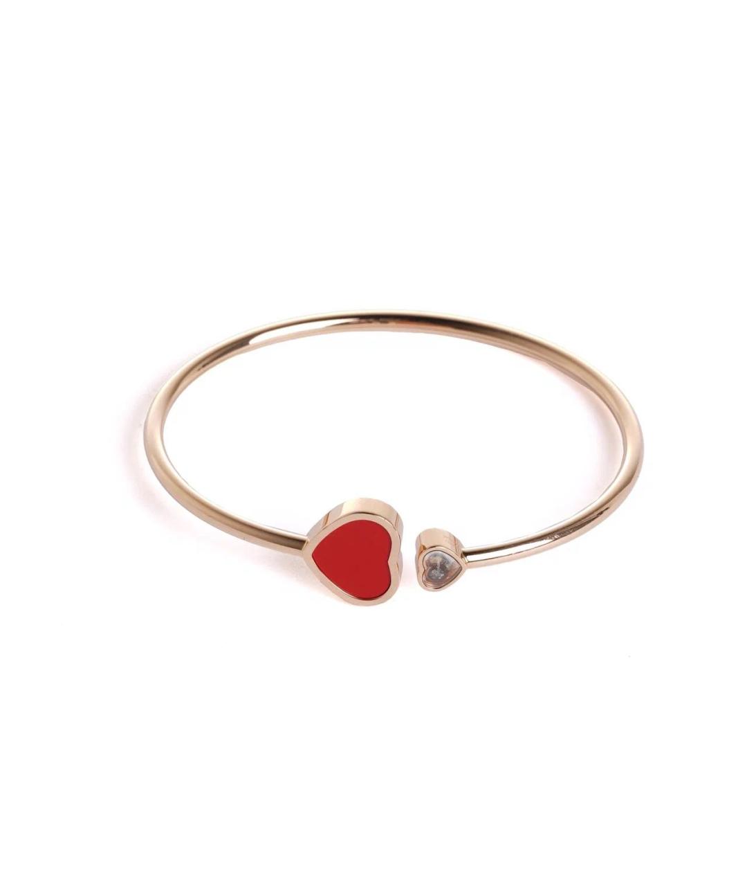 CHOPARD Красный браслет из розового золота, фото 3