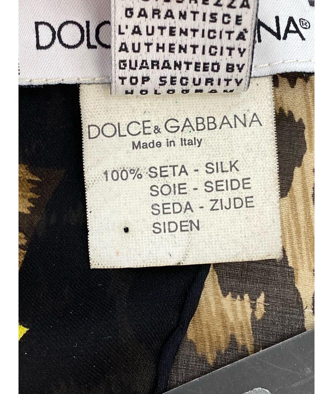 DOLCE&GABBANA Мульти шелковый платок, фото 7