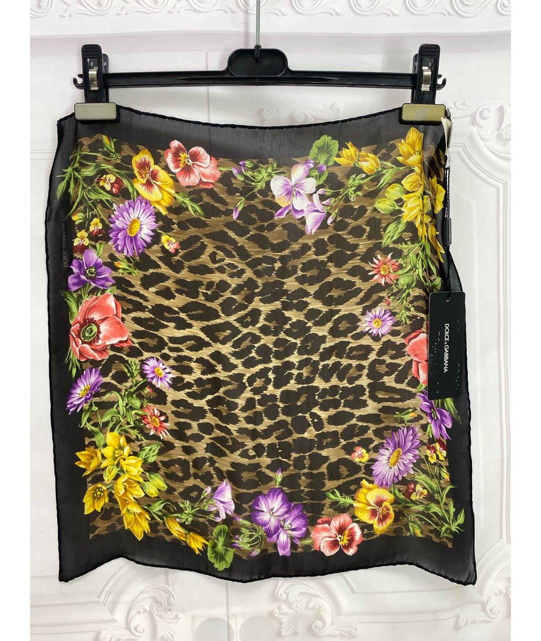 DOLCE&GABBANA Мульти шелковый платок, фото 6