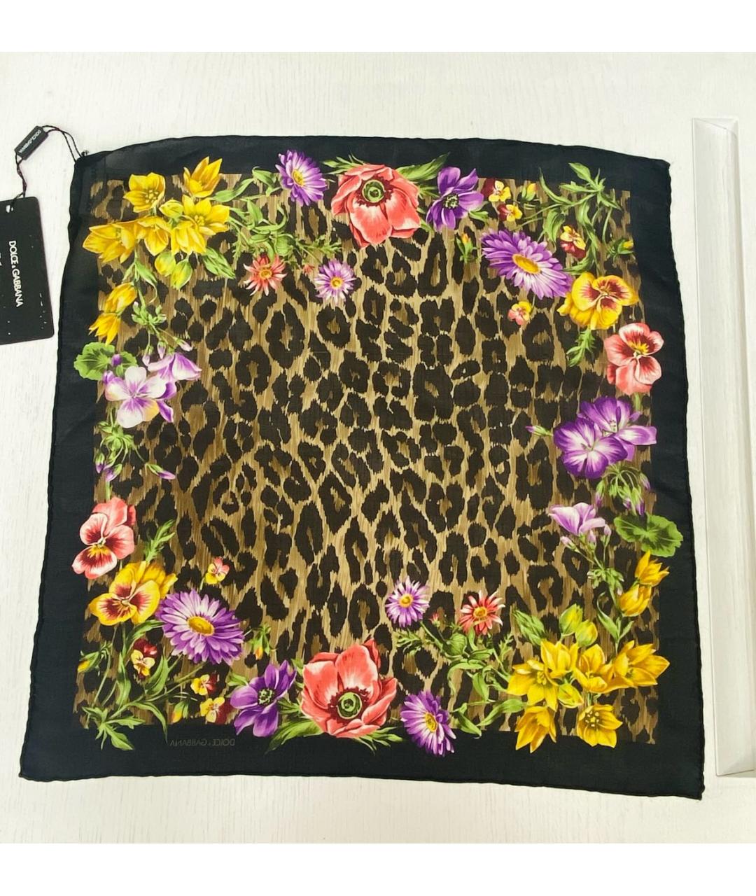 DOLCE&GABBANA Мульти шелковый платок, фото 9