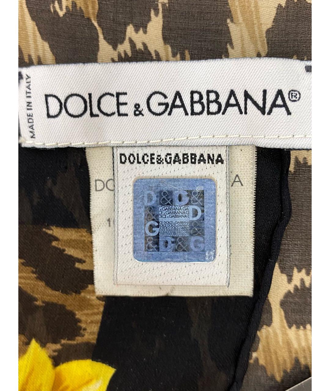 DOLCE&GABBANA Мульти шелковый платок, фото 3