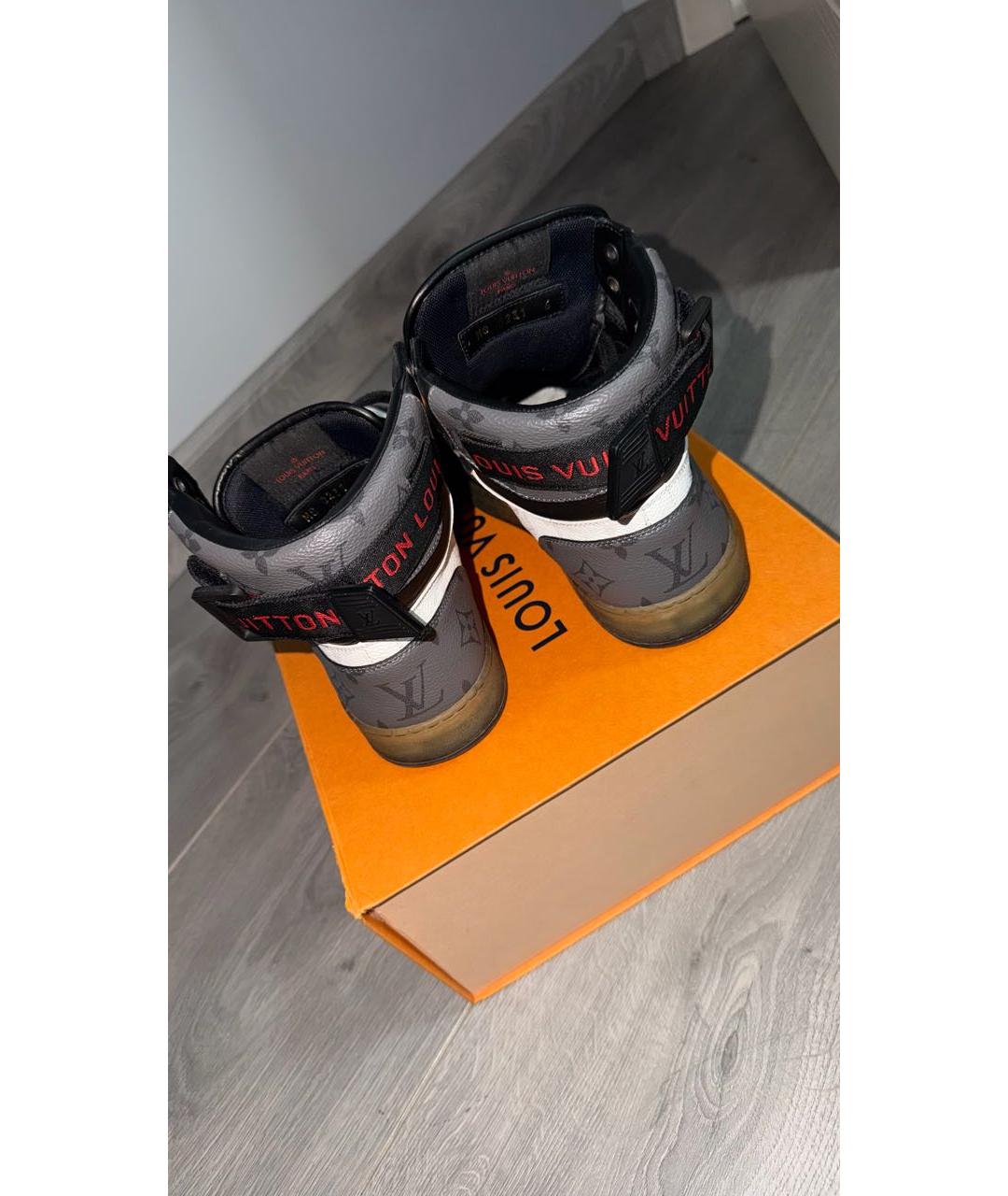 LOUIS VUITTON Мульти кожаные высокие кроссовки / кеды, фото 4