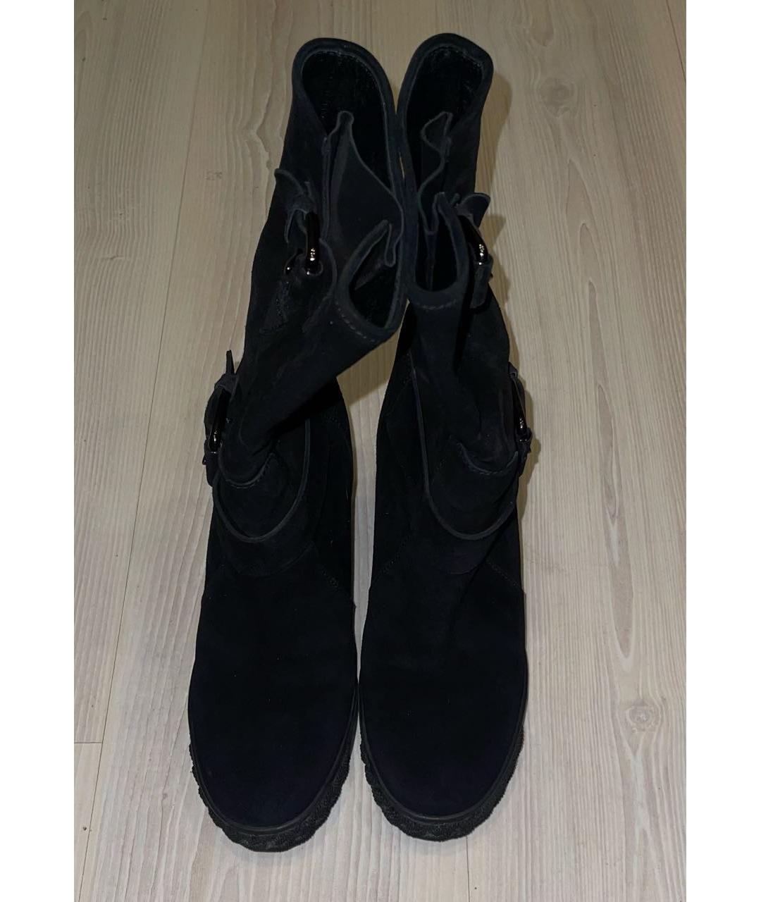 CASADEI Черные замшевые полусапоги, фото 2