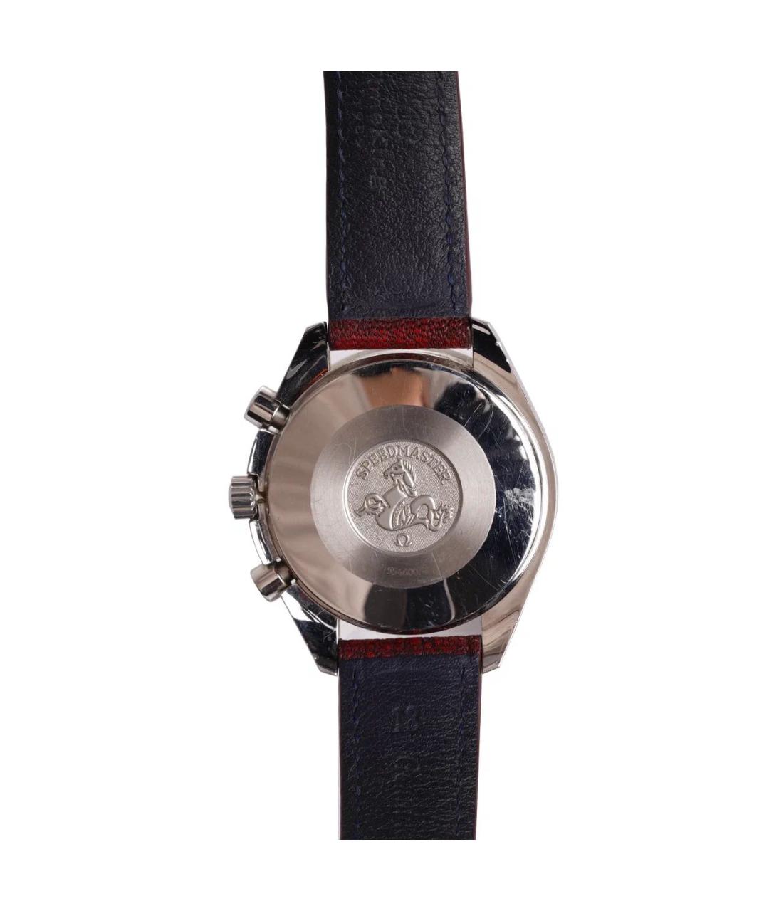 OMEGA Красные стальные часы, фото 5