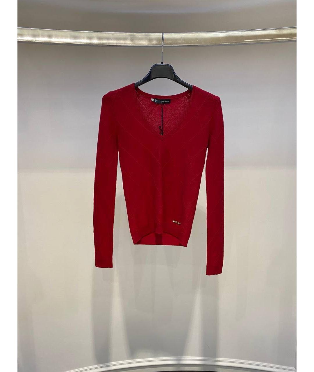 DSQUARED2 Красный джемпер / свитер, фото 3