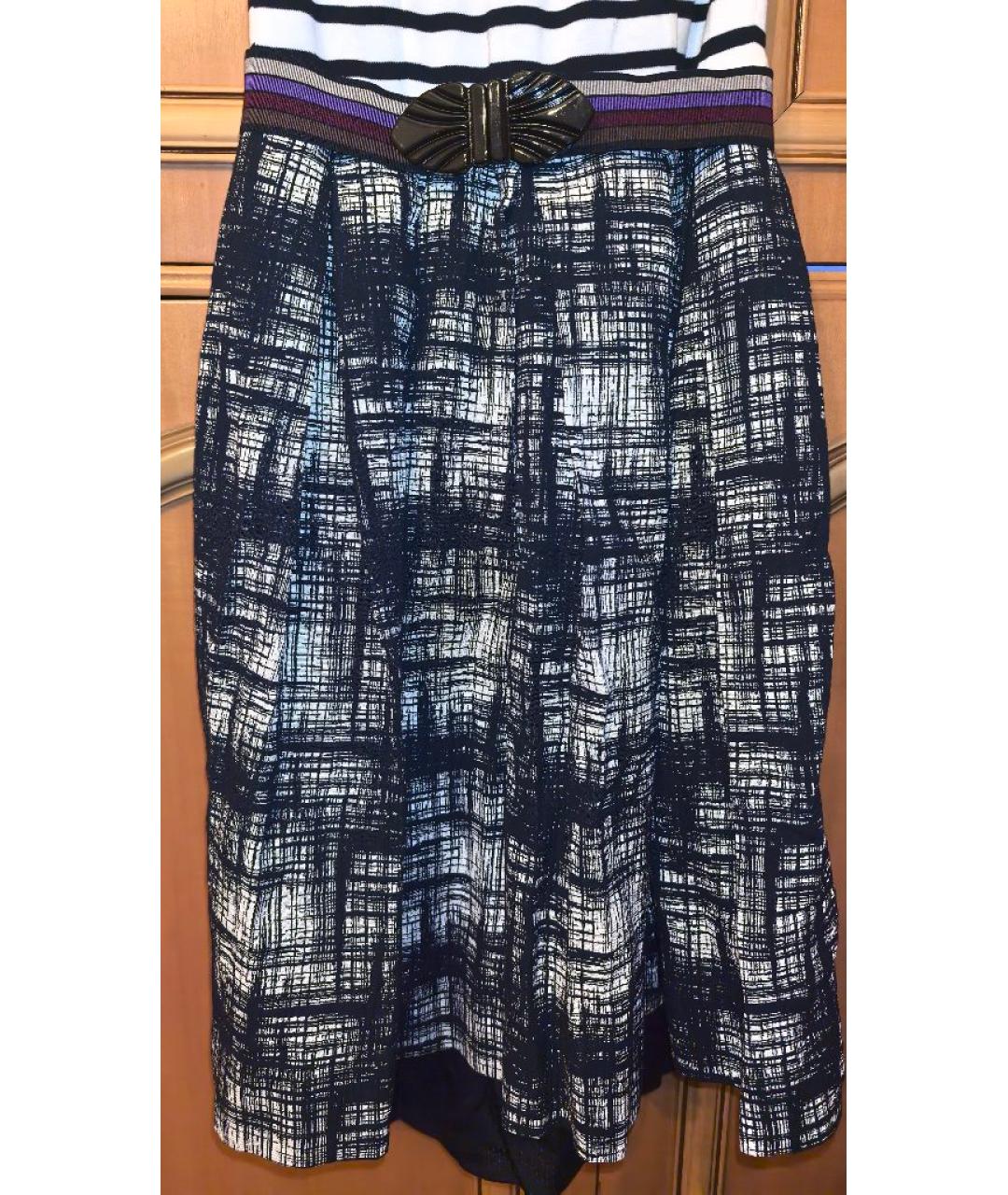 ERIKA CAVALLINI Черное хлопковое повседневное платье, фото 4