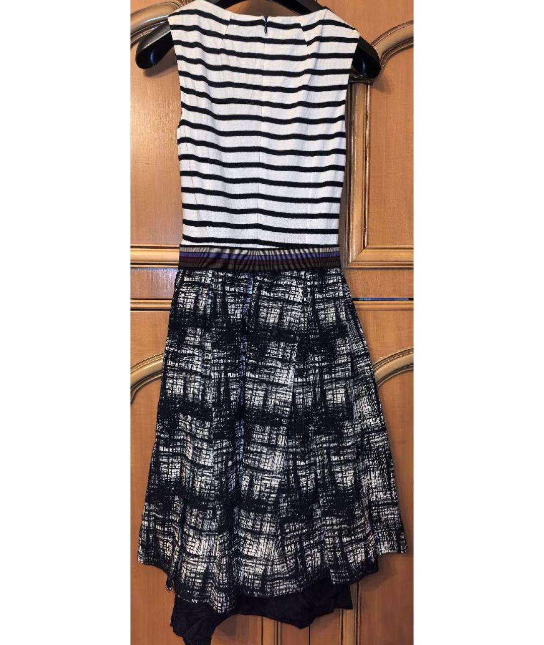 ERIKA CAVALLINI Черное хлопковое повседневное платье, фото 2