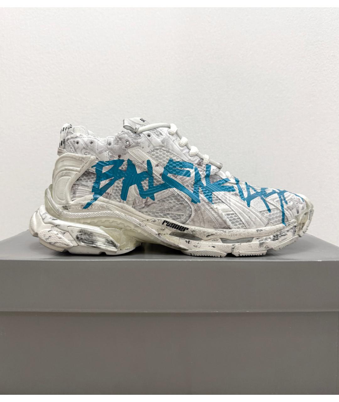 BALENCIAGA Белые низкие кроссовки / кеды, фото 9