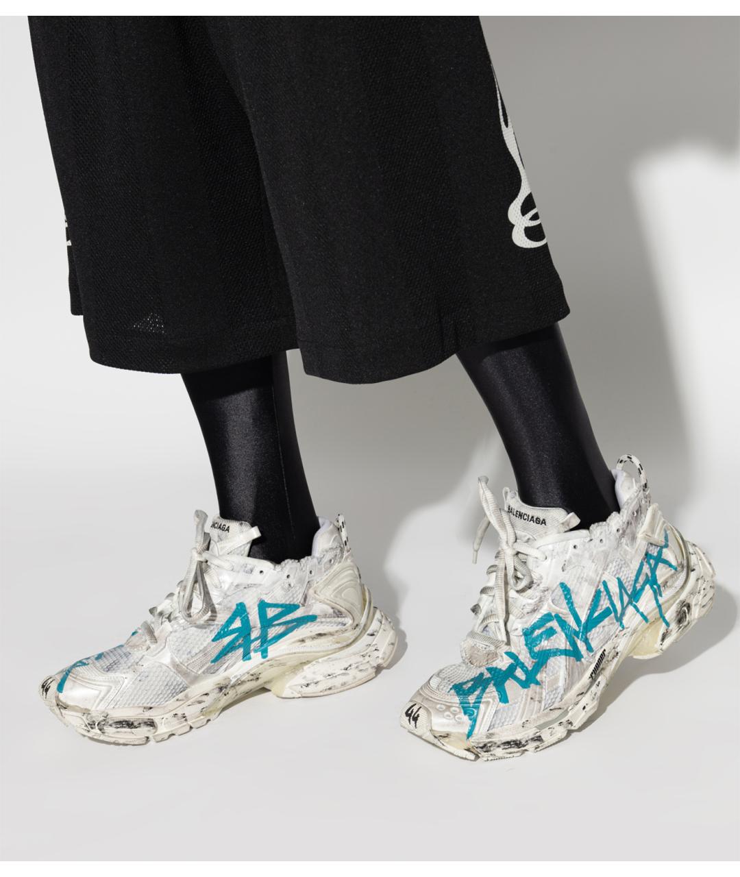 BALENCIAGA Белые низкие кроссовки / кеды, фото 7