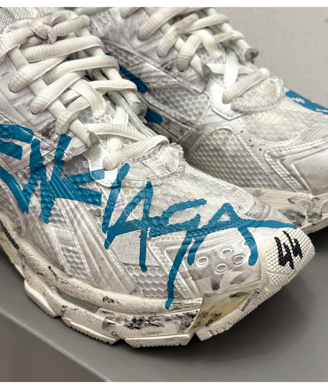 BALENCIAGA Белые низкие кроссовки / кеды, фото 5