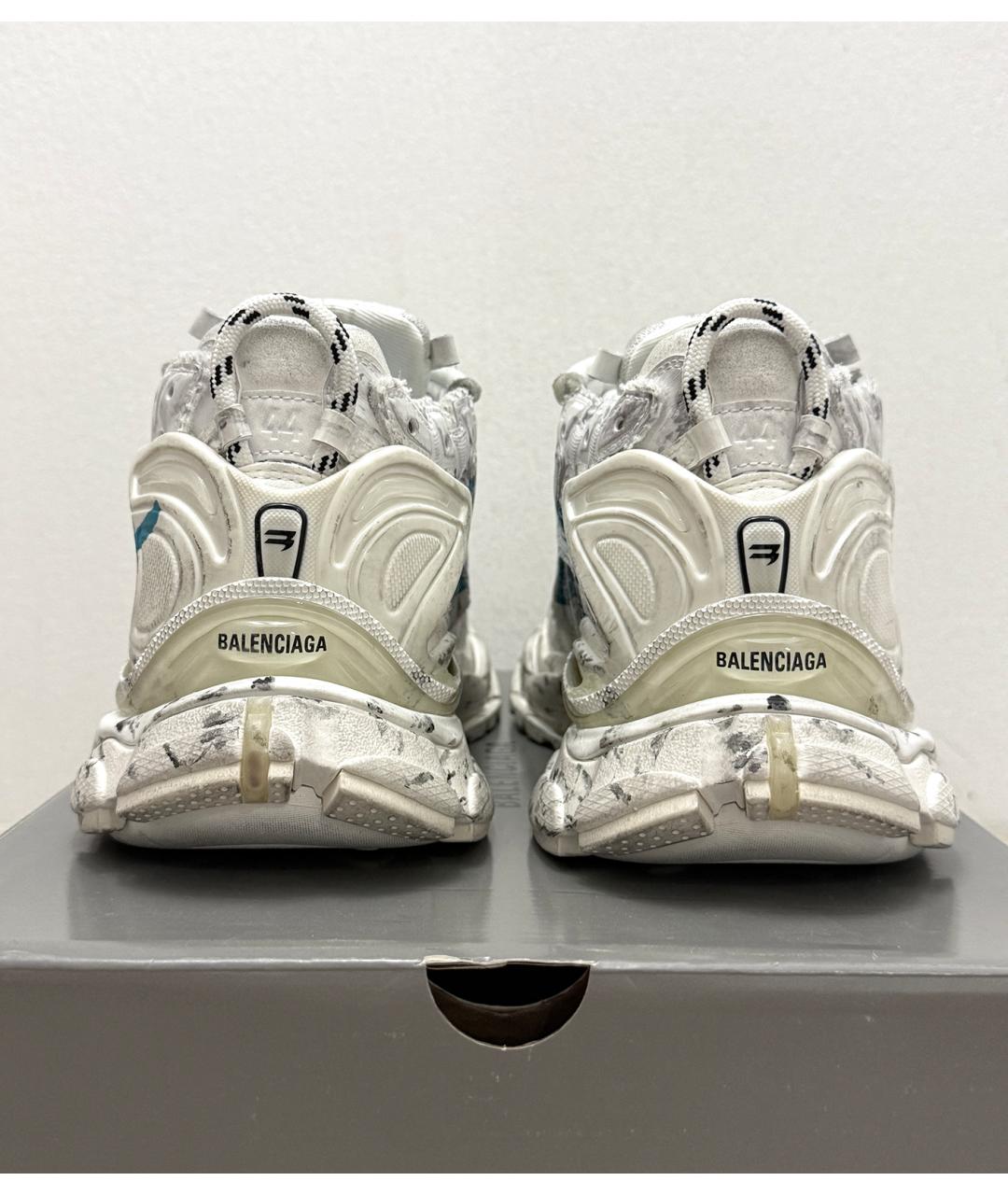 BALENCIAGA Белые низкие кроссовки / кеды, фото 8