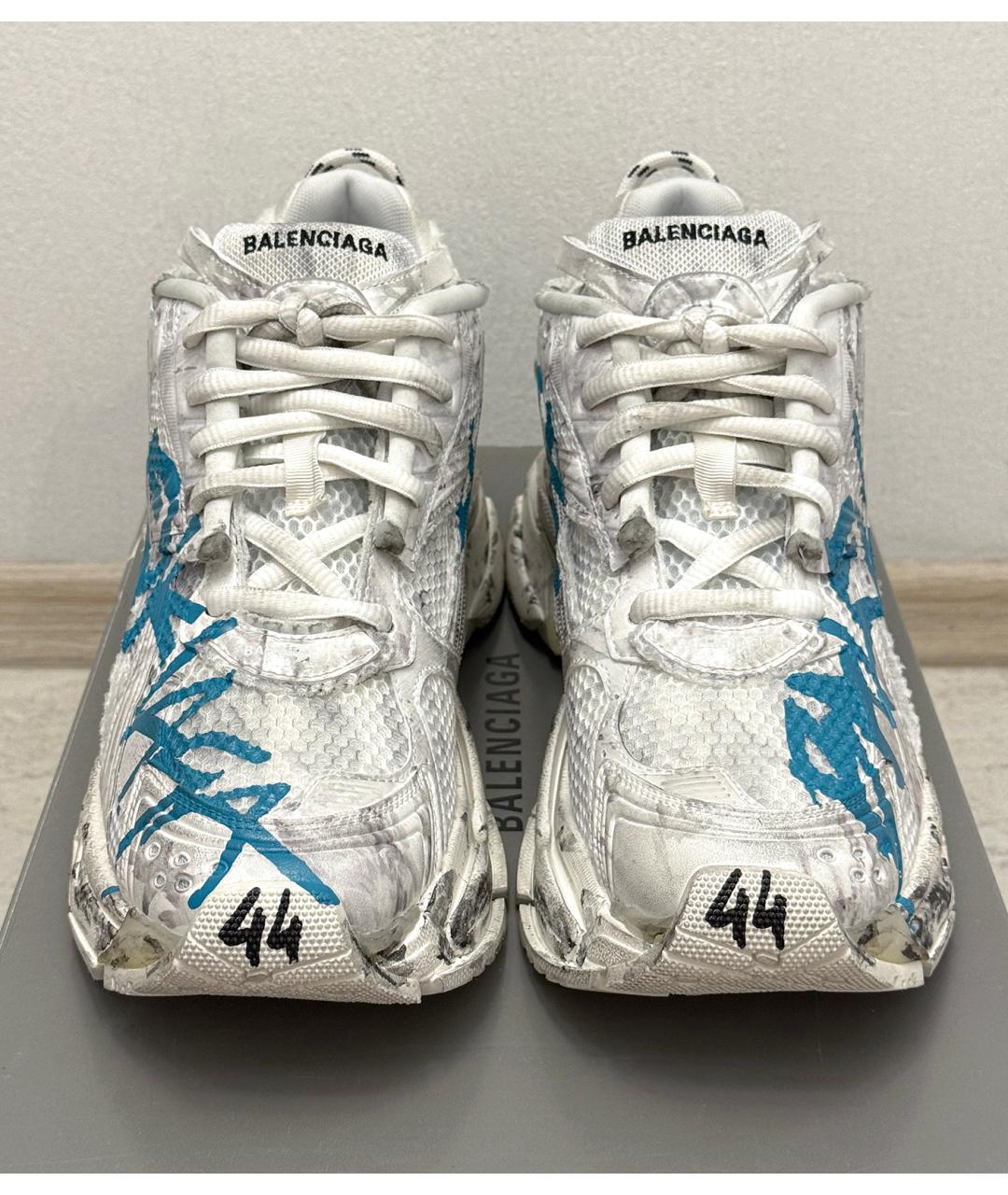 BALENCIAGA Белые низкие кроссовки / кеды, фото 3