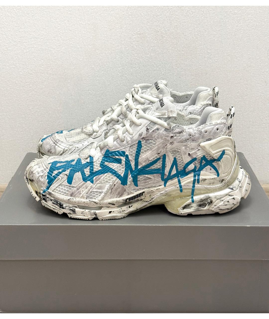 BALENCIAGA Белые низкие кроссовки / кеды, фото 6