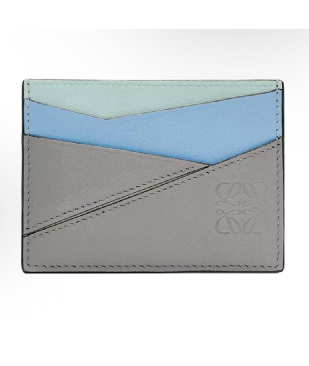 LOEWE Серый кожаный кардхолдер, фото 4