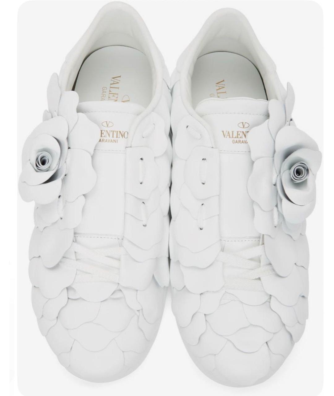 VALENTINO Белые кожаные кеды, фото 2