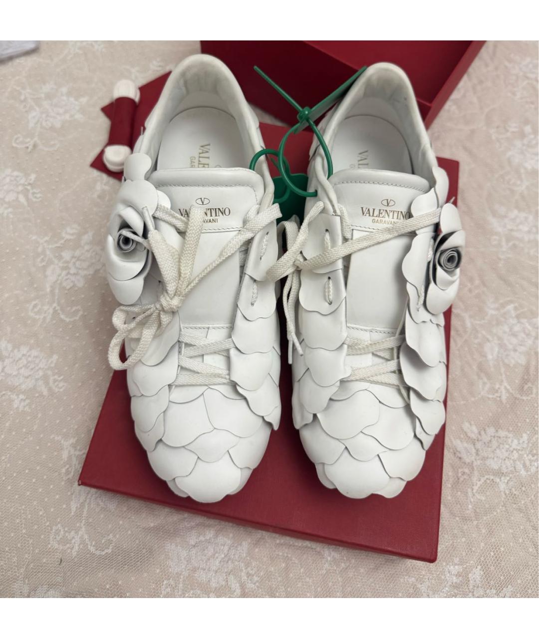 VALENTINO Белые кожаные кеды, фото 6