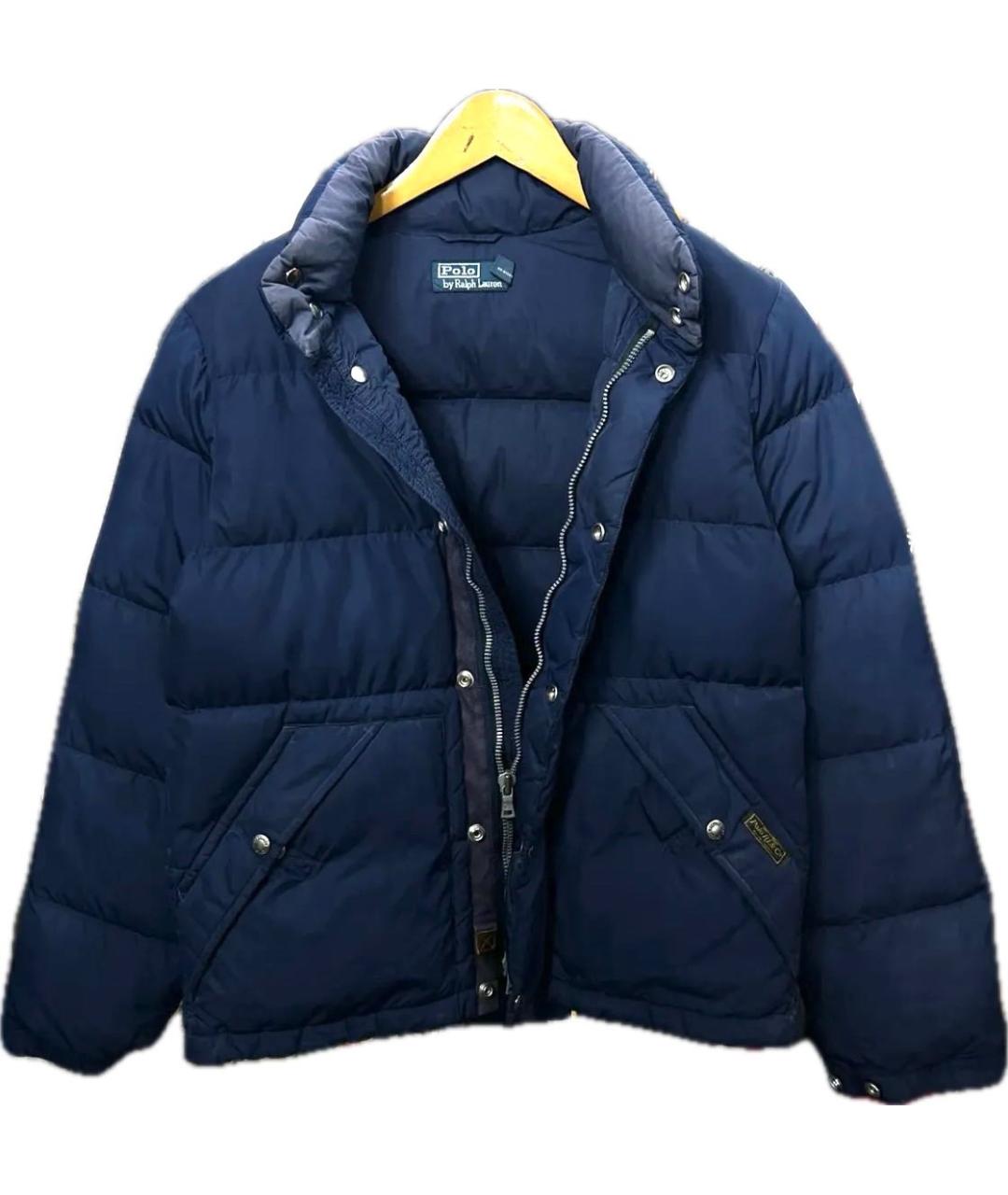 POLO RALPH LAUREN Темно-синий полиуретановый пуховик, фото 3