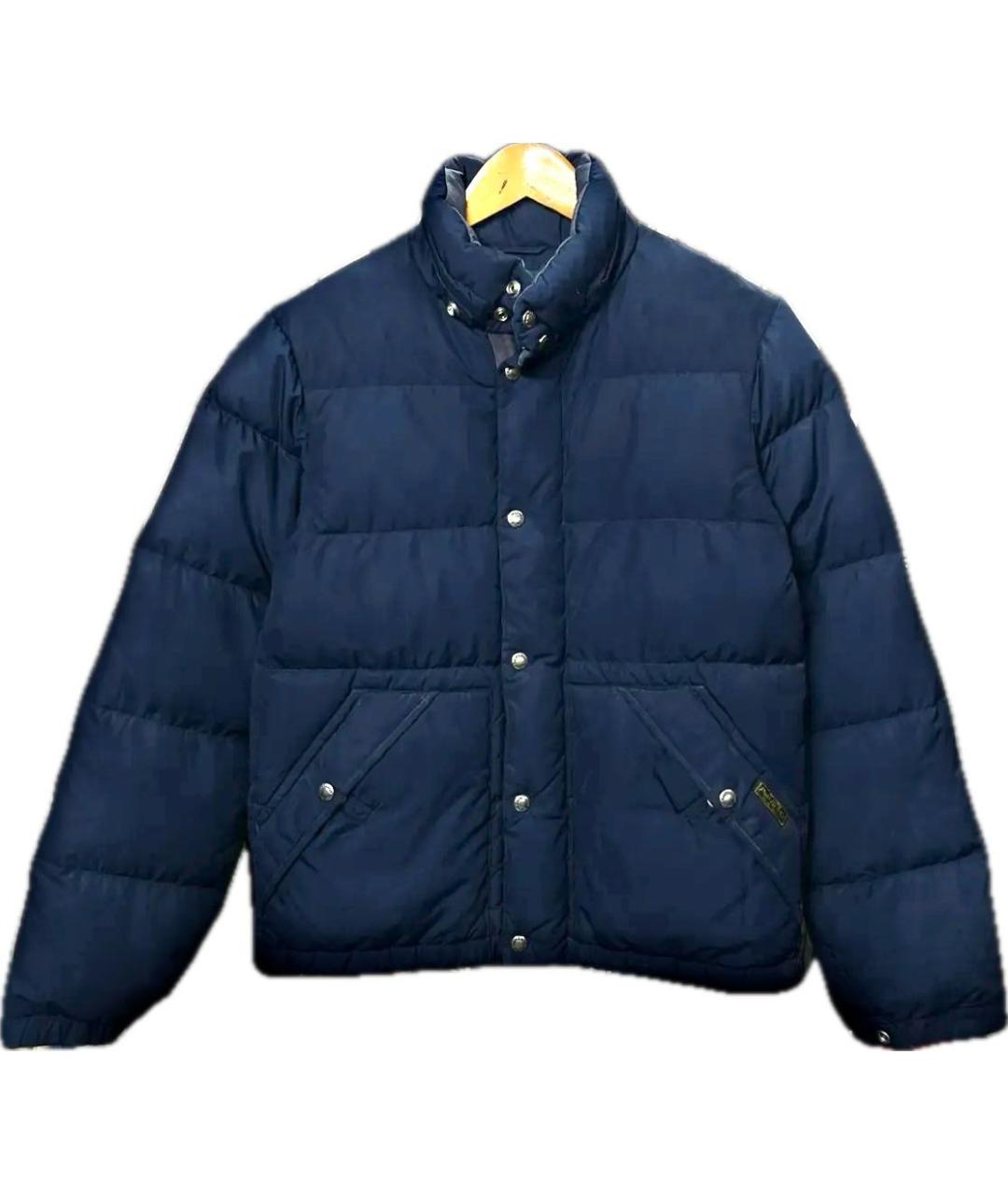 POLO RALPH LAUREN Темно-синий полиуретановый пуховик, фото 8