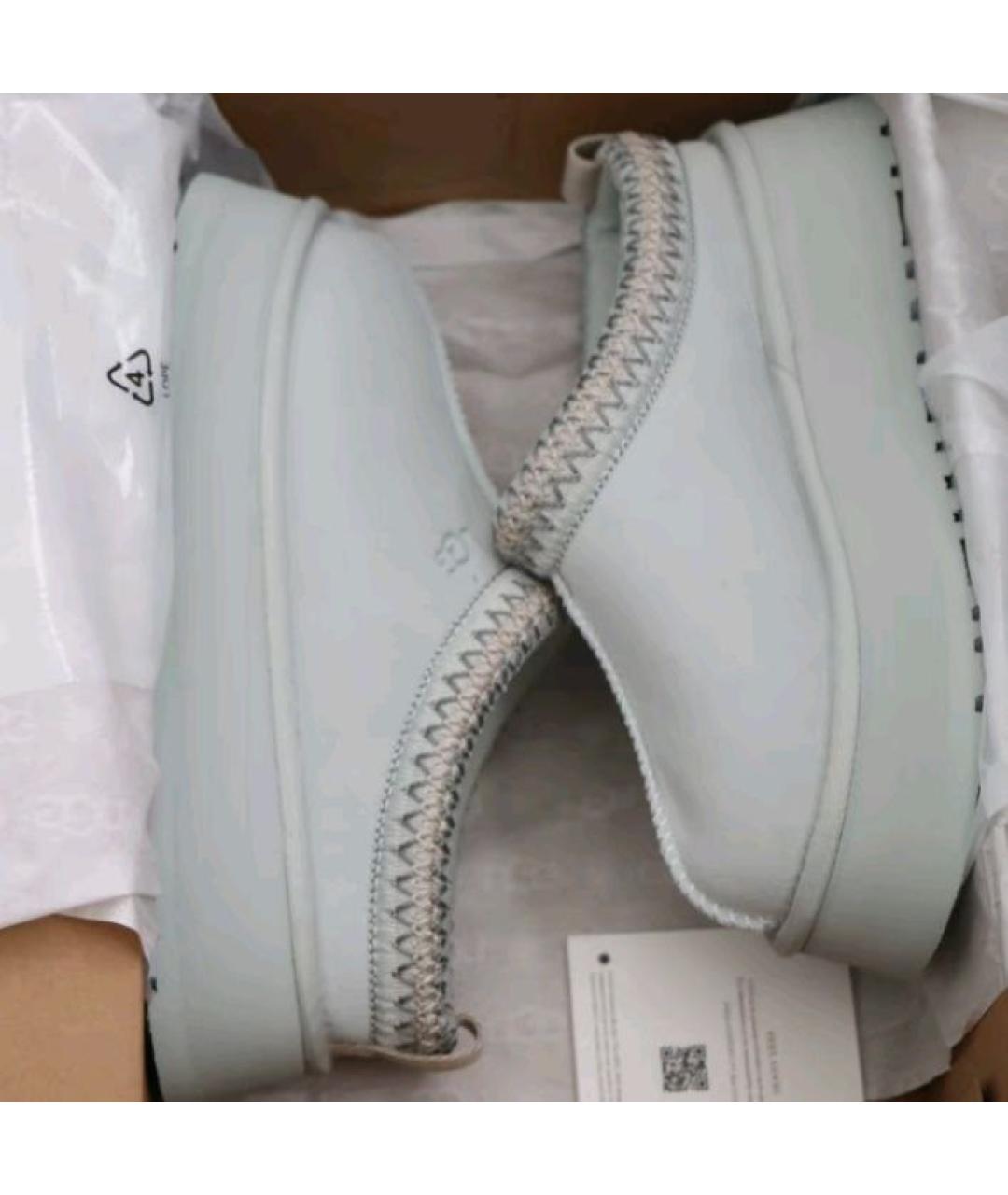 UGG AUSTRALIA Белые замшевые низкие ботинки, фото 2