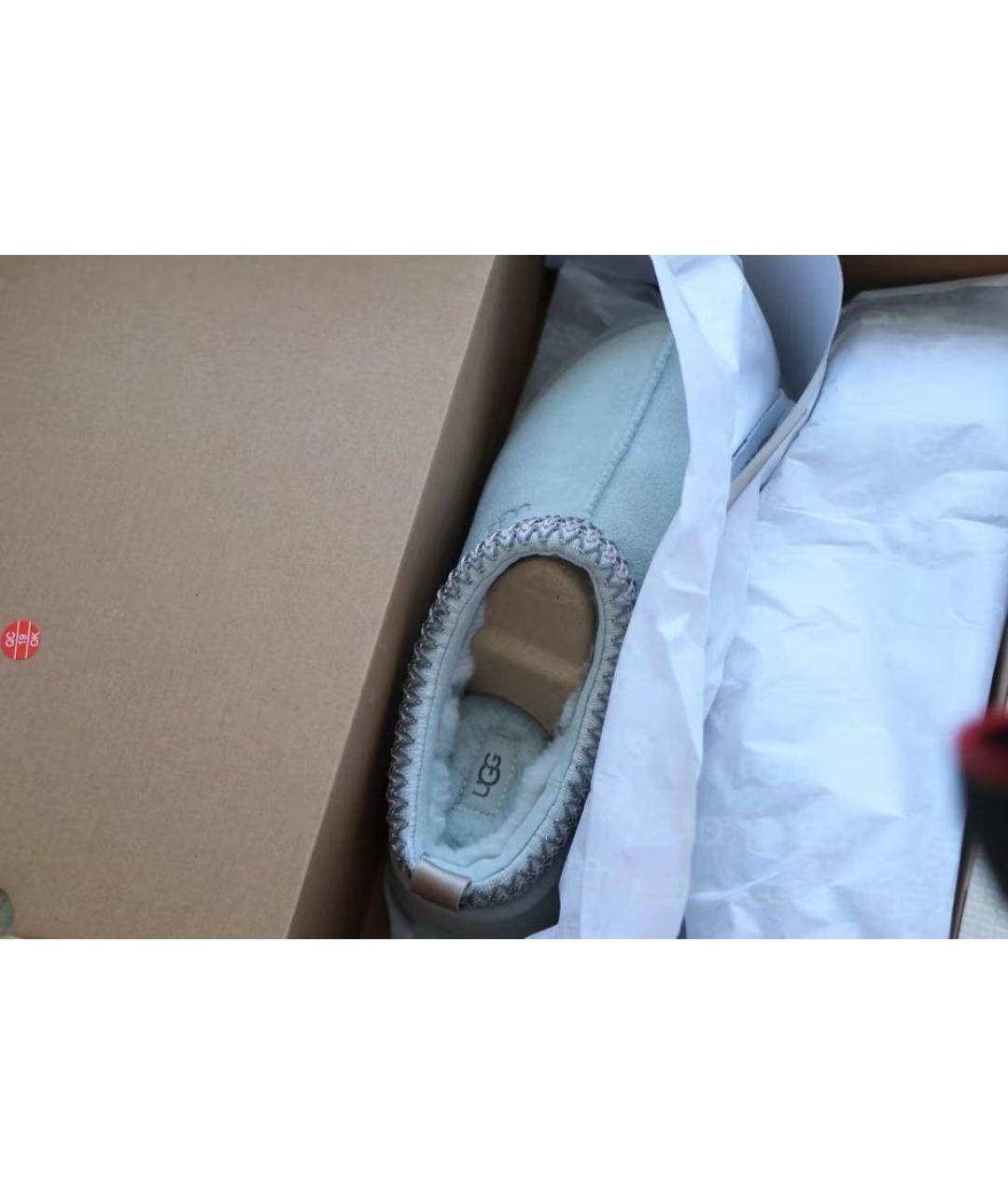 UGG AUSTRALIA Белые замшевые низкие ботинки, фото 4