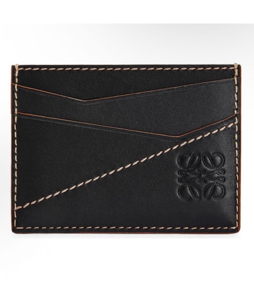 LOEWE Черный кожаный кардхолдер, фото 3