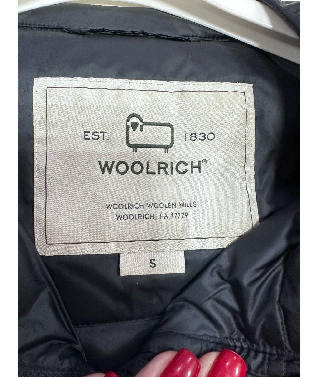 WOOLRICH Темно-синий полиамидовый пуховик, фото 5