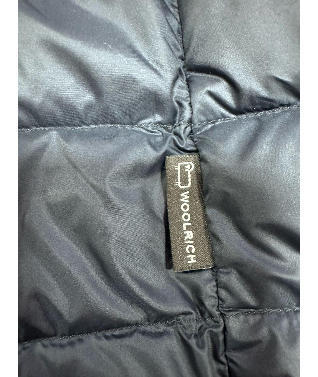 WOOLRICH Темно-синий полиамидовый пуховик, фото 6